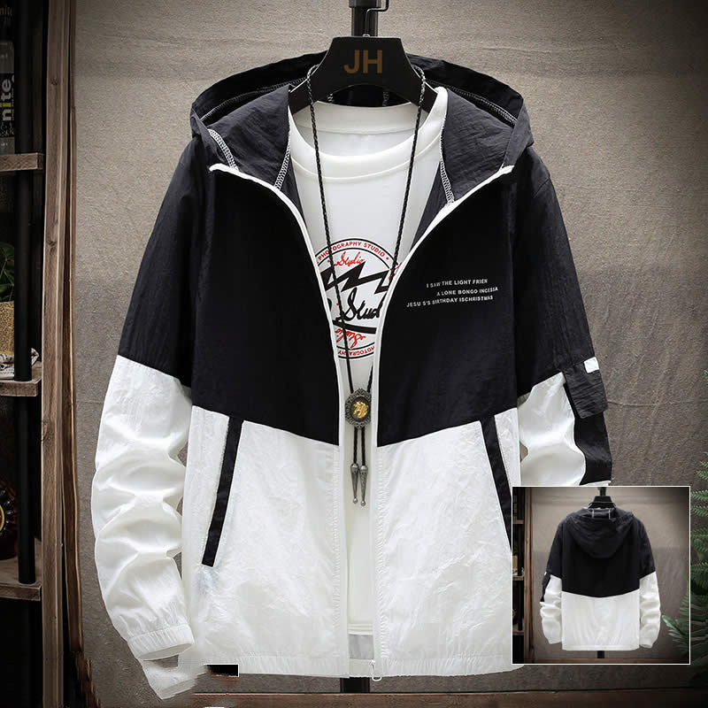 Hooded jacket for men