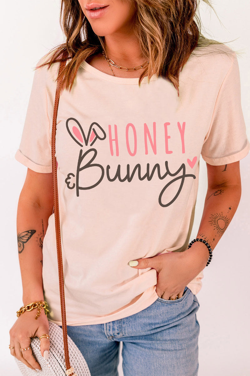Camiseta de Pascua con estampado HONEY BUNNY