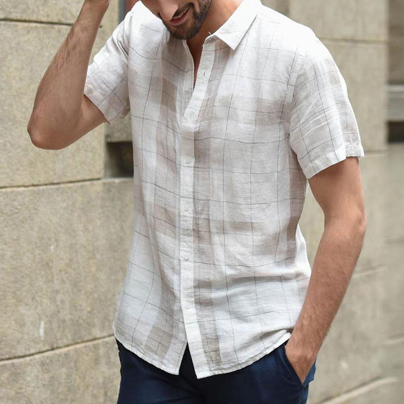 Camisa de cuadros para hombre