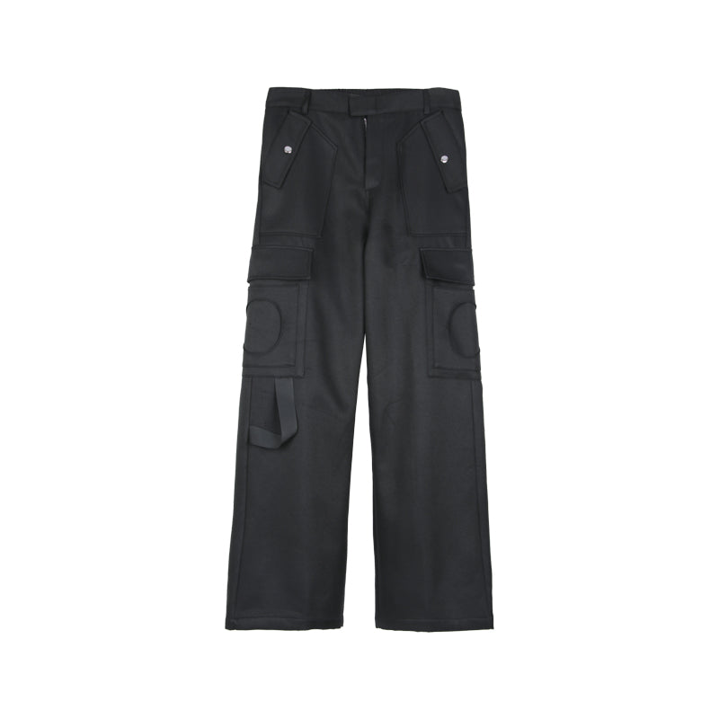 Heavy-weight Design Straight Tube Work Trousers