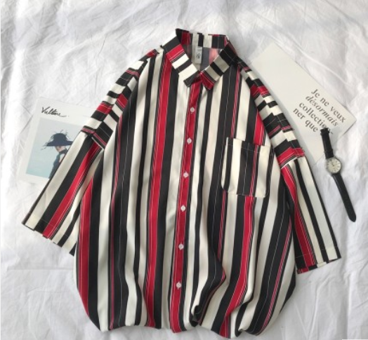 Loose Striped Casual Shirt