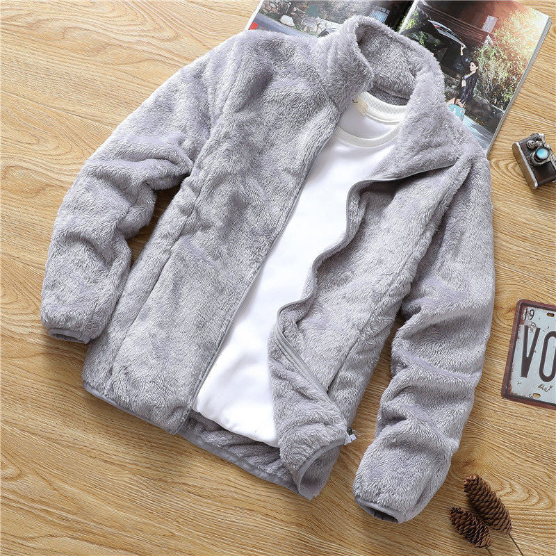 Plus Velvet Thick Coat Men's Korean Style Loose jacket