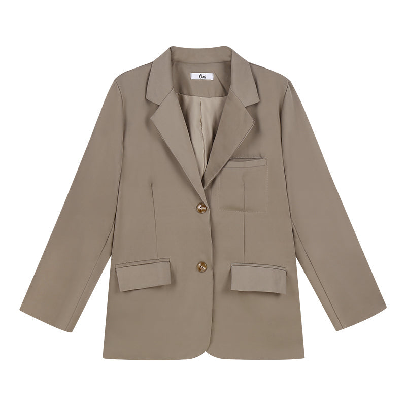 High-end Design Niche Khaki Suit Jacket