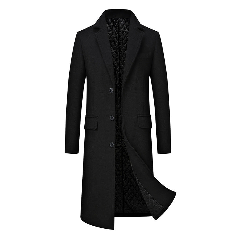 Men Casual Plus Cotton business trench Coat