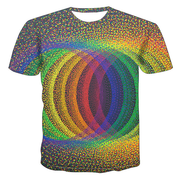 Sea Wave Digital Print Breathable T-shirt