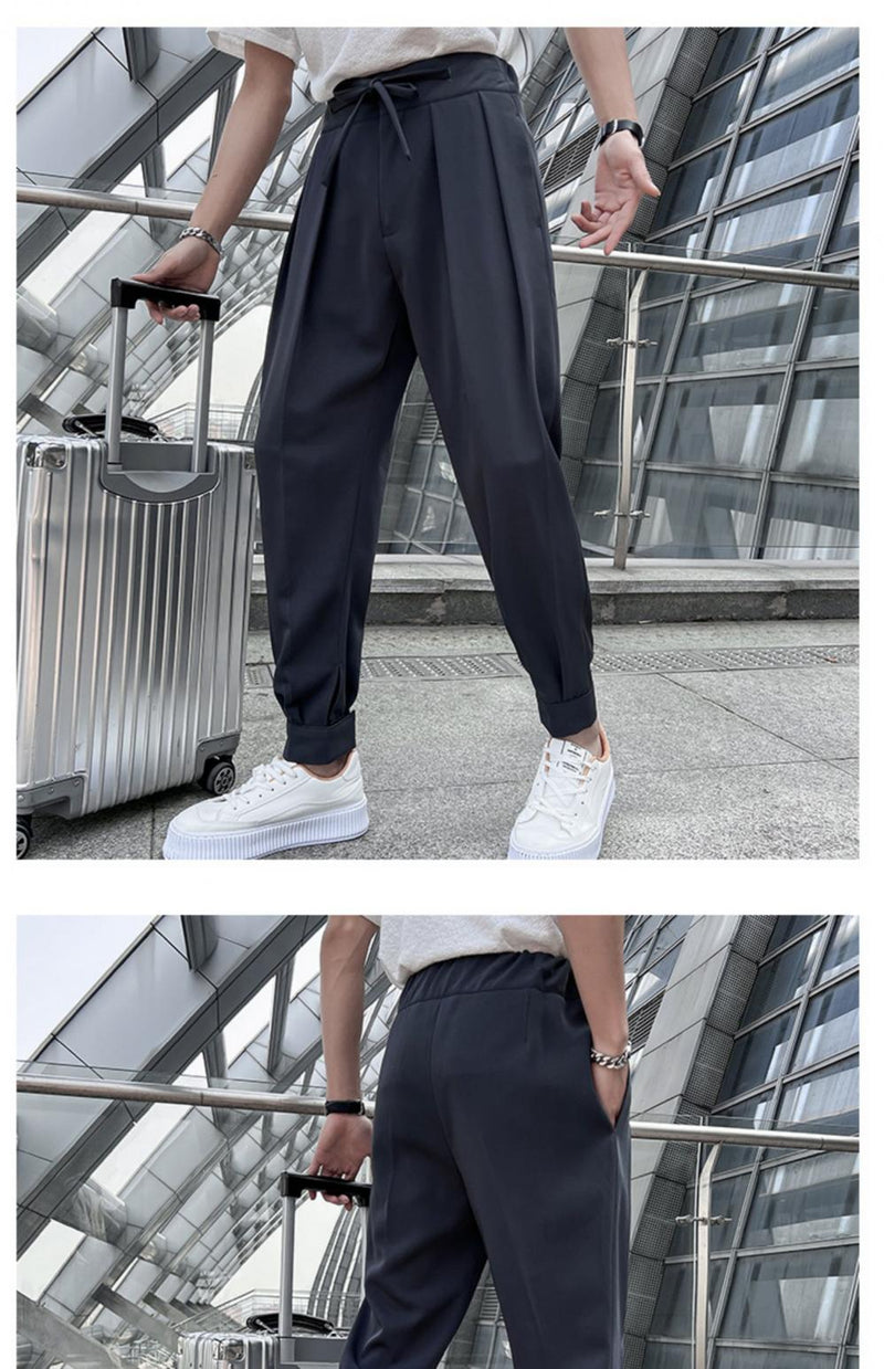 Pantalones Con Cintura Elástica Y Tiras De Velcro