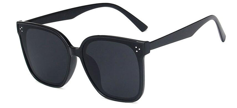 Big Frame Rice Nails Show Thin Female Street Style Sunglasses