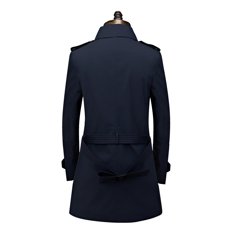Men's Business Casual Mid-length Cloak Overcoat