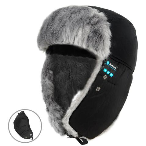 Sombrero de bombardero de invierno con Bluetooth