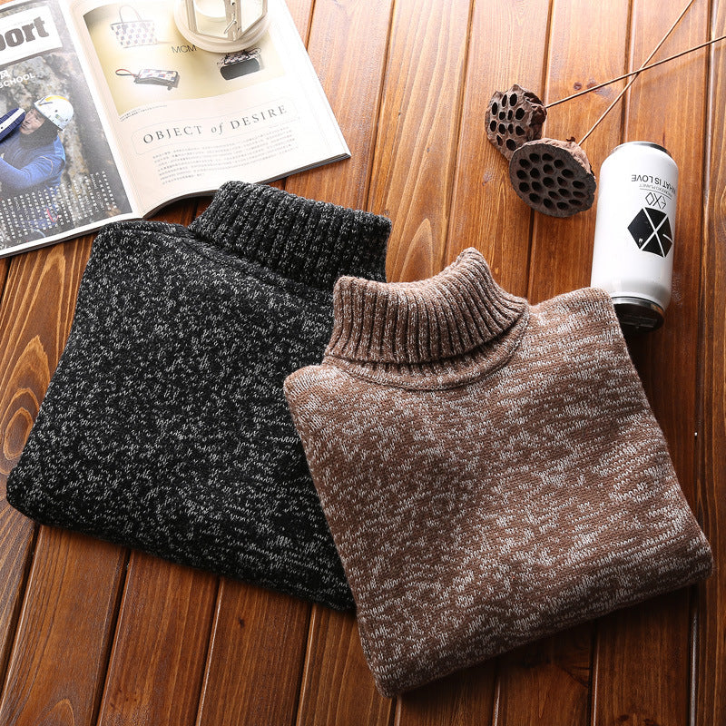 Autumn And Winter New  Knit Turtleneck Sweater Men