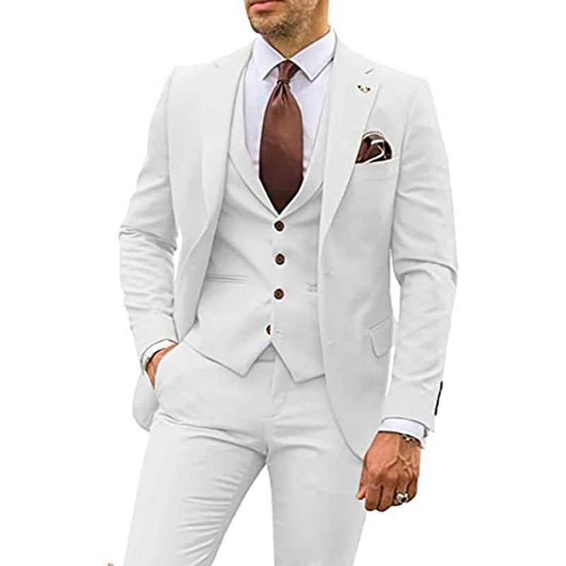 Traje delgado casual de moda para hombres de tres piezas