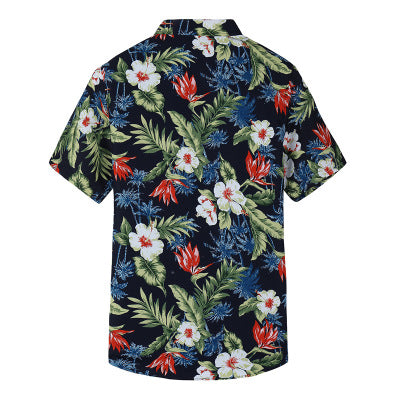 Camisa de hombre con estampado hawaiano. 