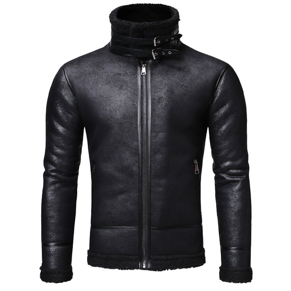 Chaqueta de cuero para hombre 