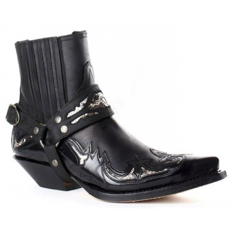 Mid-heel Pointed Toe Men's high-top Knight cowboy Boots