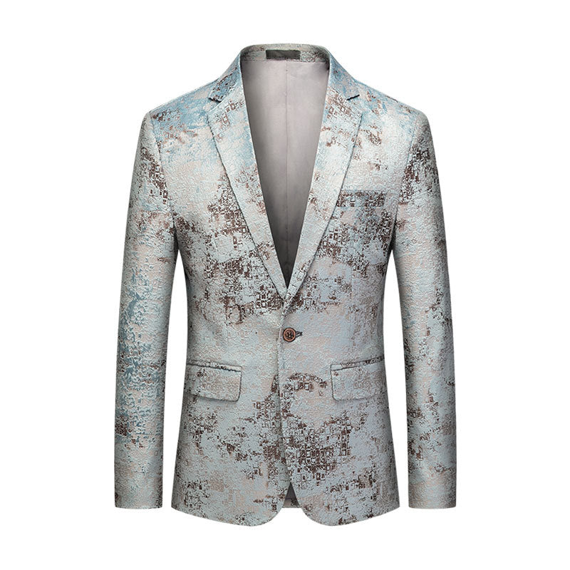 white tie dye Blazer for men