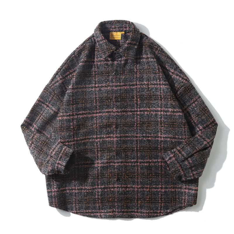 Men's And Women's Loose Couple Thick Woolen Shirt