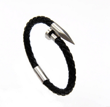 Nail Braid Bracelet With Magnetic Buckle