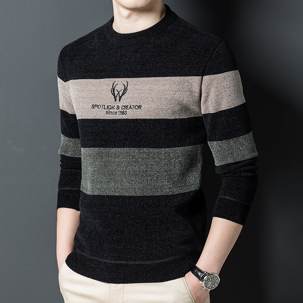 Dusted Chenille Men's Knit Sweater