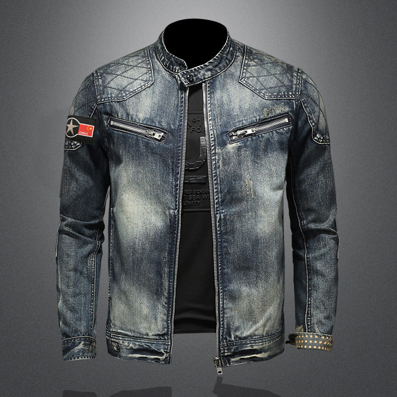 Spring And Autumn Retro Denim Jacket