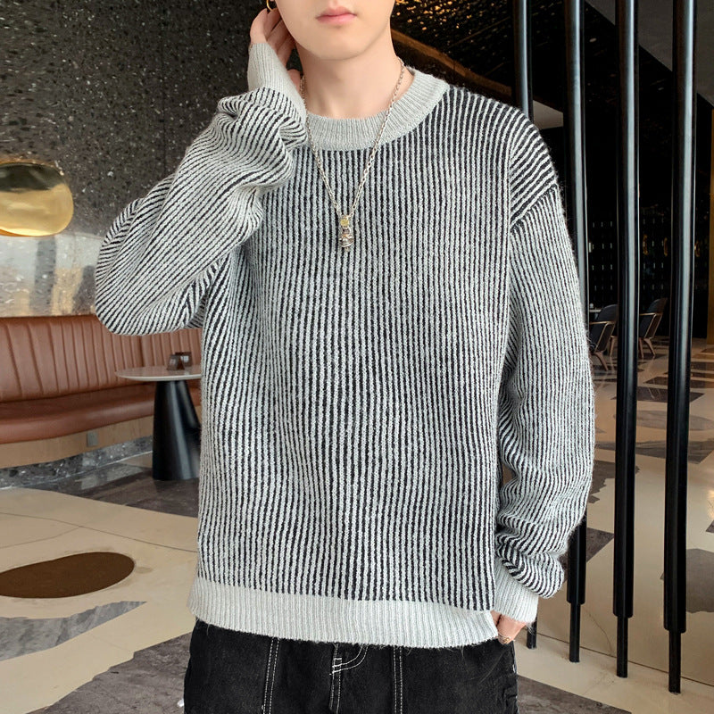 Men's Round Neck Pullover Sweater