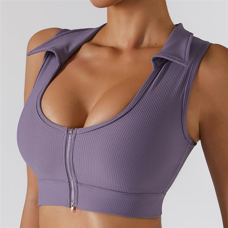 Conjunto de gimnasio con cremallera, ropa deportiva para mujer, deportes