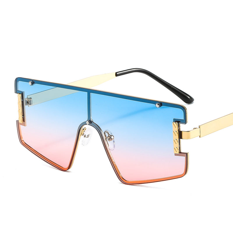 Goggle PC Gradients Lens Golden Frame Brand Designer High-End Sun Glasses