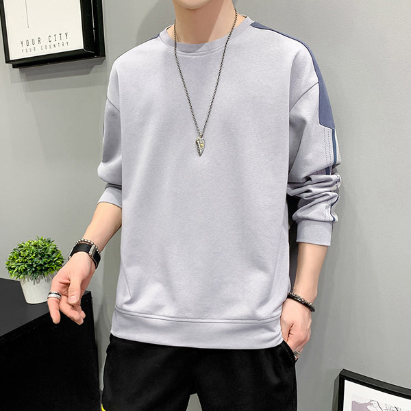 Men's Round Neck Casual Bottoming sweatshirt