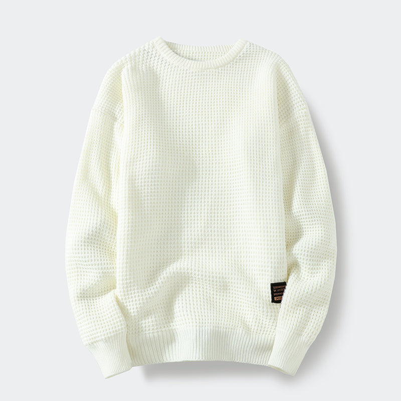 Knit Sweater With Round Neckline Inside
