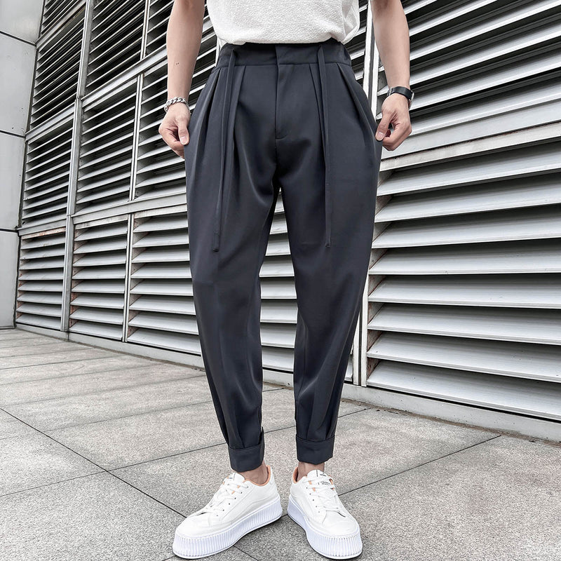 Pantalones Con Cintura Elástica Y Tiras De Velcro