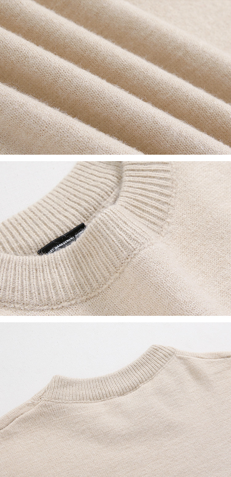 Wind-padded Pullover Long-sleeved Sweater