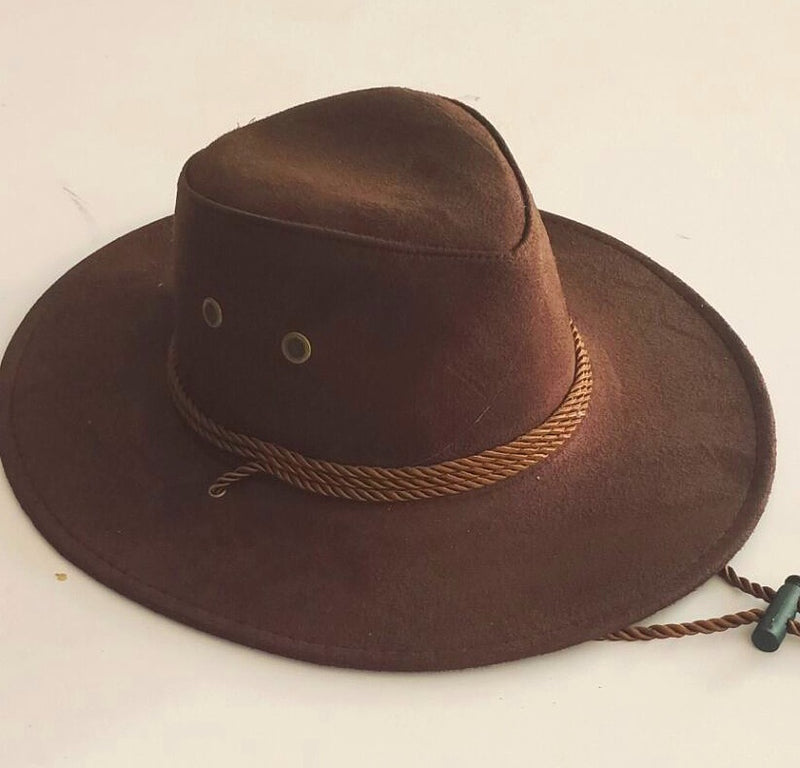 Velvet Western Rope Rider Hat Cowboy Stereotyped Hat