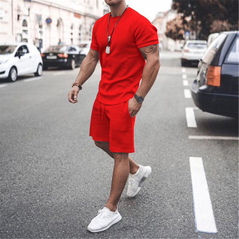 European And American Men's Sweater Casual Sports JumpSuit