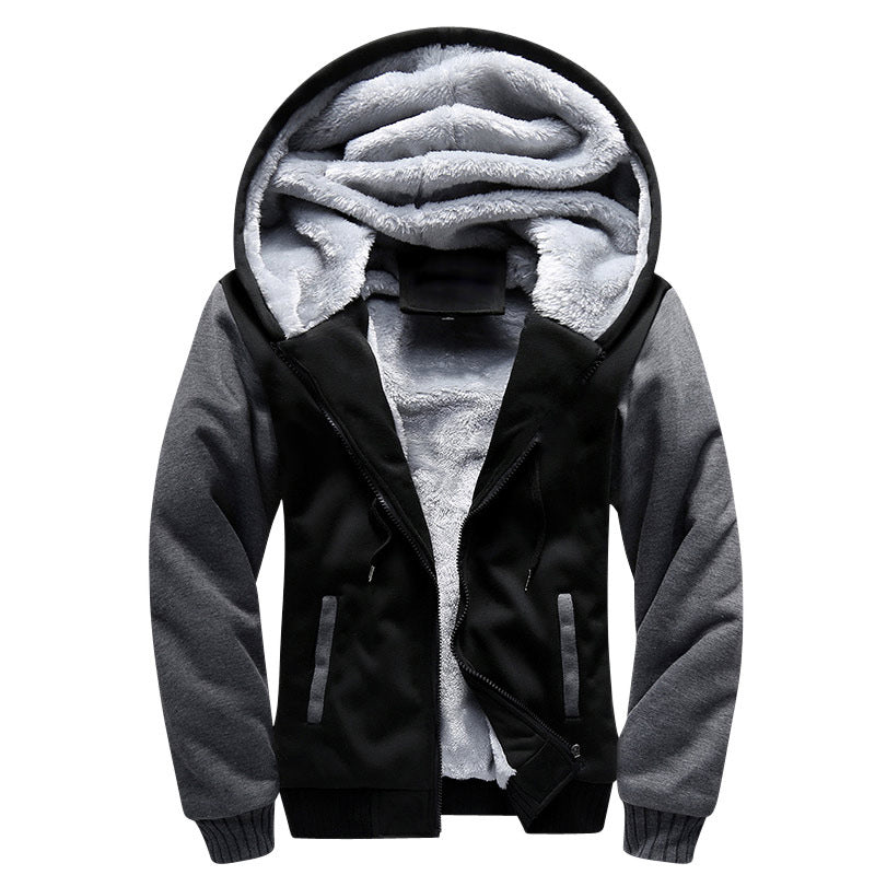 Street  Hooded Jacket Plus Size Men's Cotton Coat