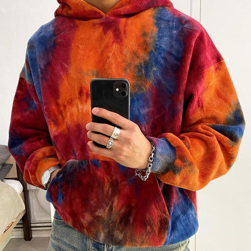 Printed Loose Trend hooded Sweater