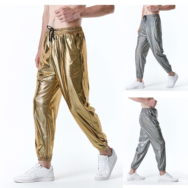 Fashion Strip Gilded Leggings for men