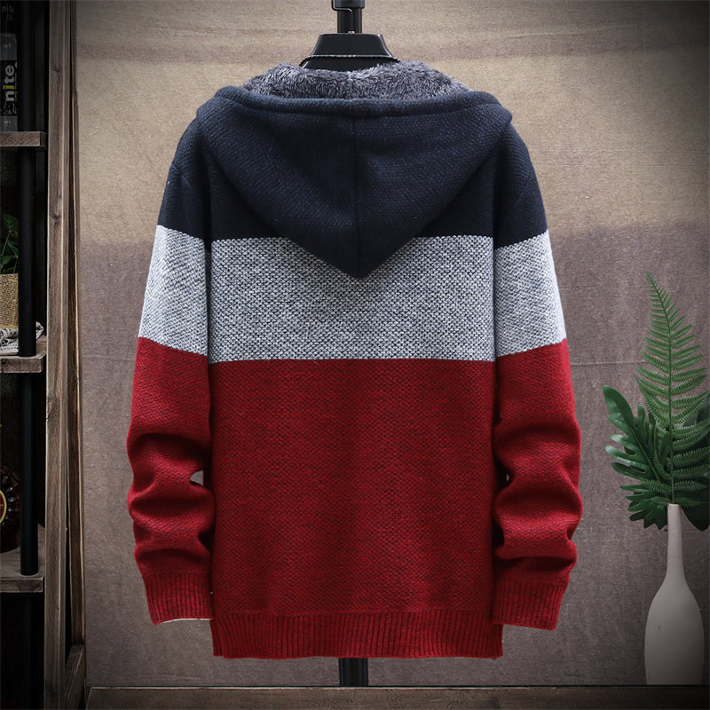 Cardigan Warm Hooded Sweater