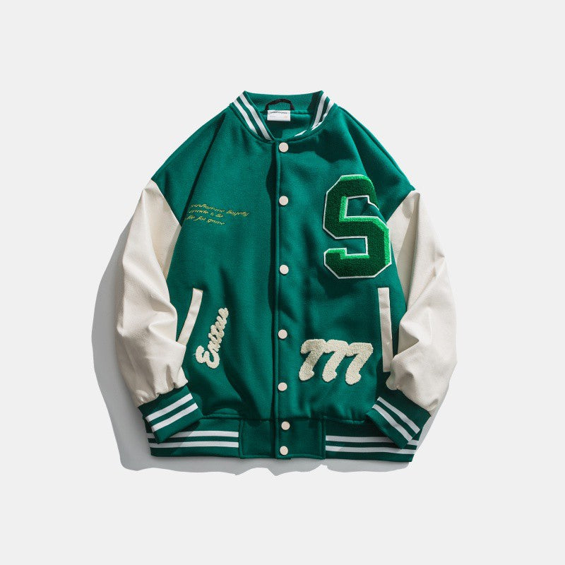 Chaquetas de hombre y mujer de uniforme de béisbol de nuevo estilo