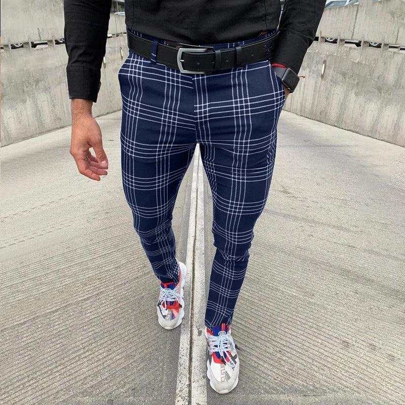 Men's Big Stripe Fashion Pencil Pants