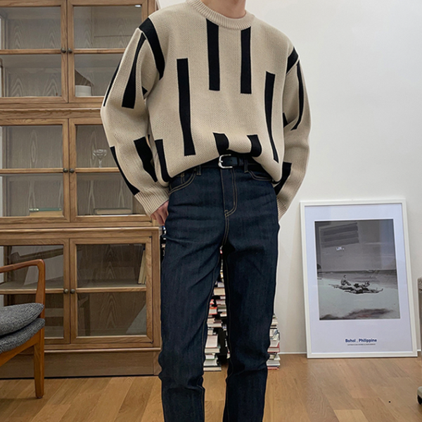 Retro Japanese Lazy Men's Sweater Casual