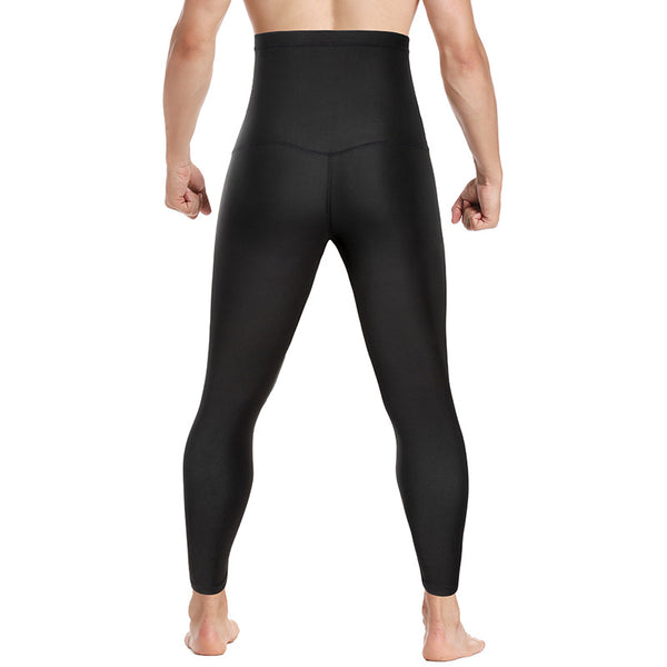 Sweaty Abdomen Waist Shaping Yoga Men's Sports Tights pants