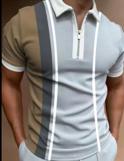 Men's POLO Shirt Printed Short Sleeve T-Shirt