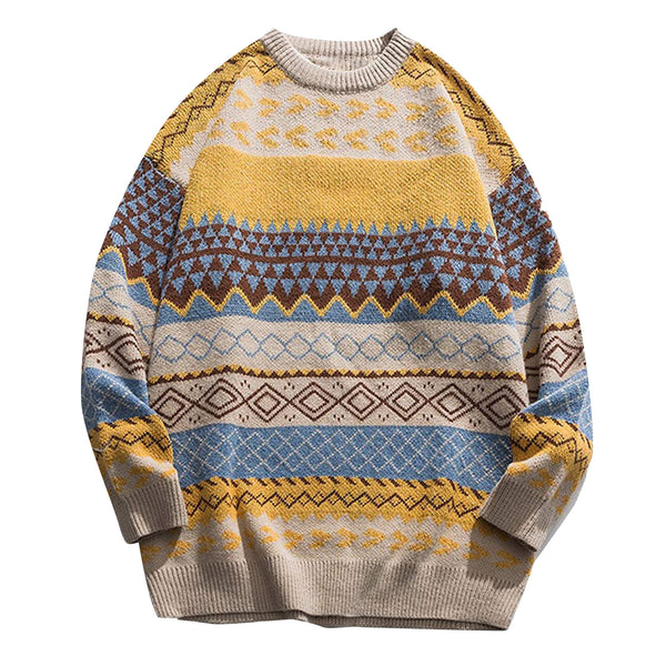 Printing And Dyeing Pullover Sweater