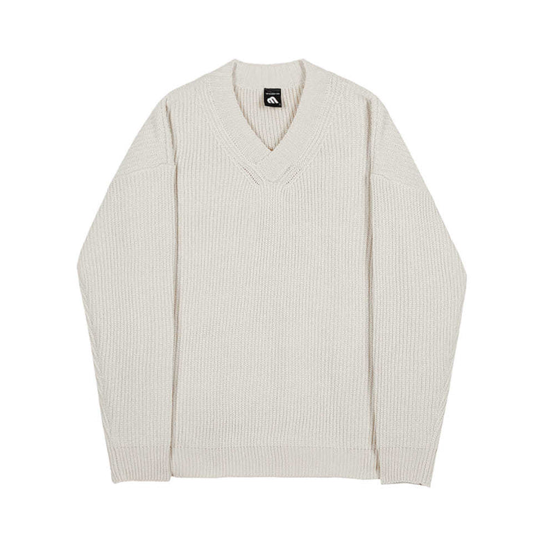 V-neck Sweater Lazy Korean Style Sweater