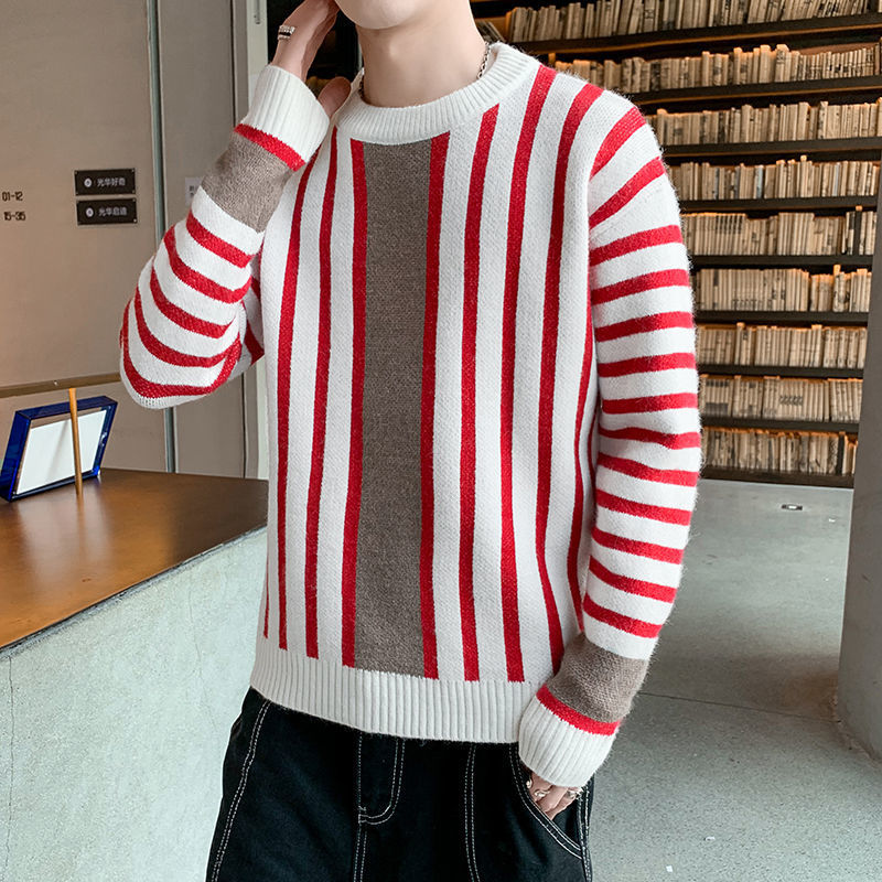 Men Loose Casual Soft Warm Fall Winter Cashmere Knitted Sweater