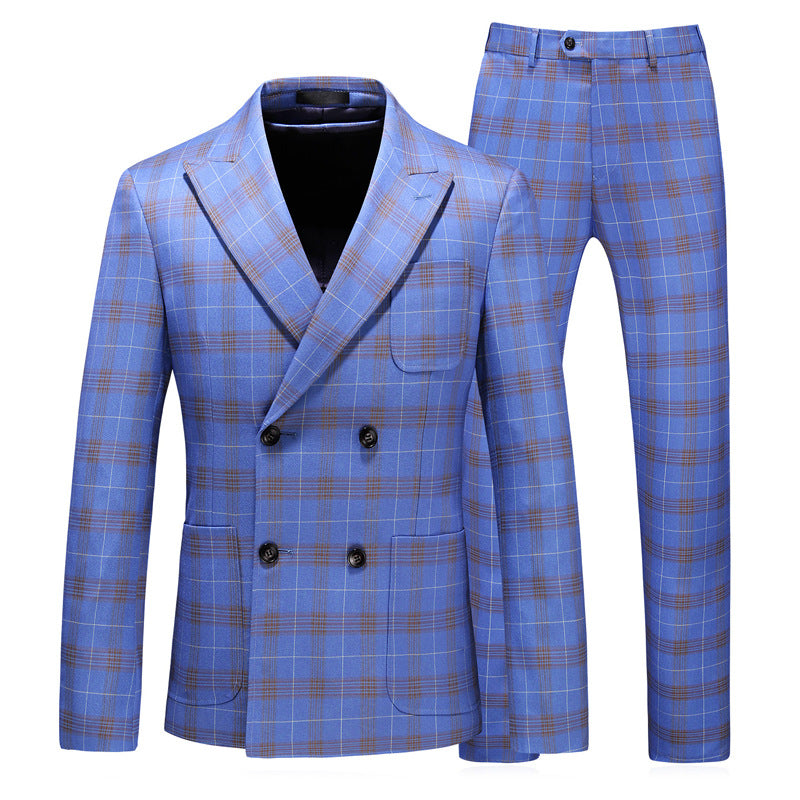 Men's Double-breasted Three-piece Suit