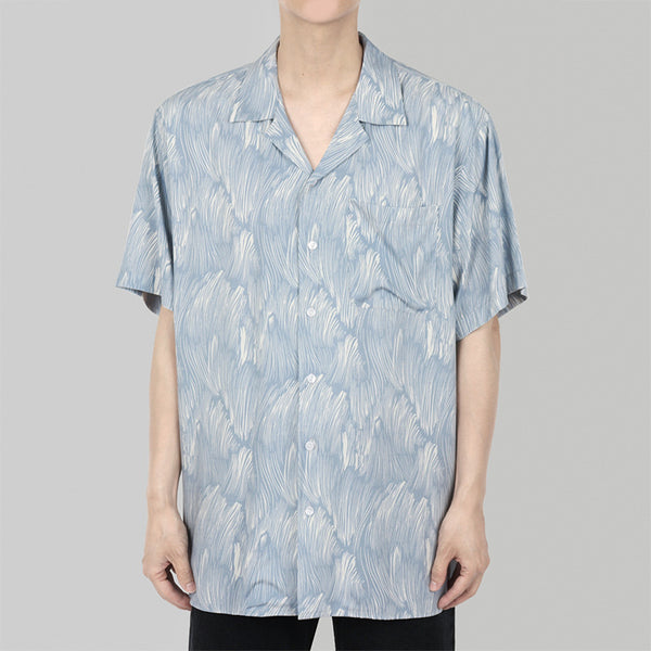 Men's Floral Full Print Short Sleeve Shirt