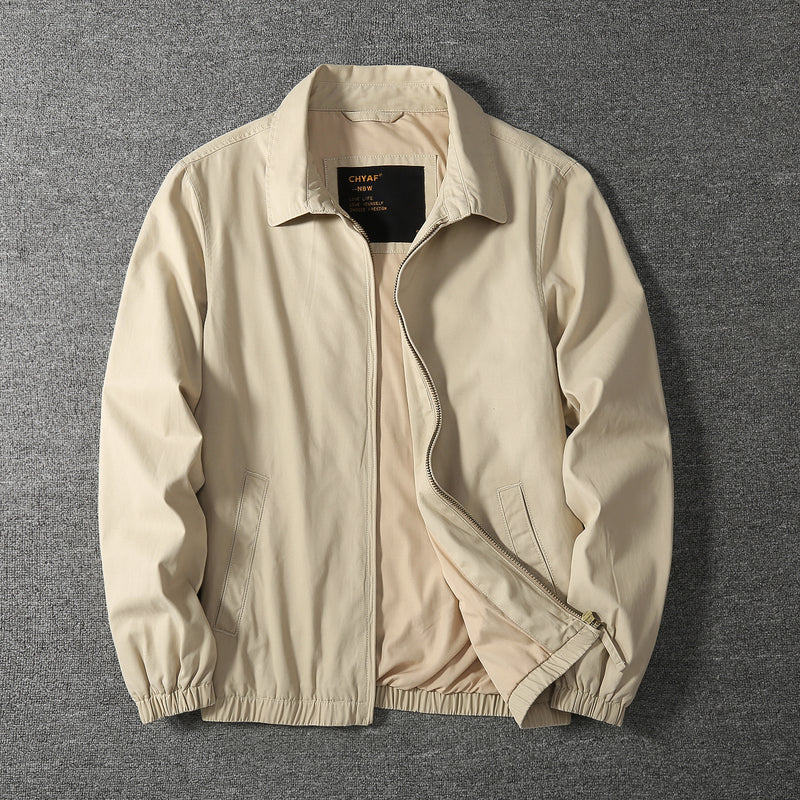 Washed Pure Cotton Solid Color jacket