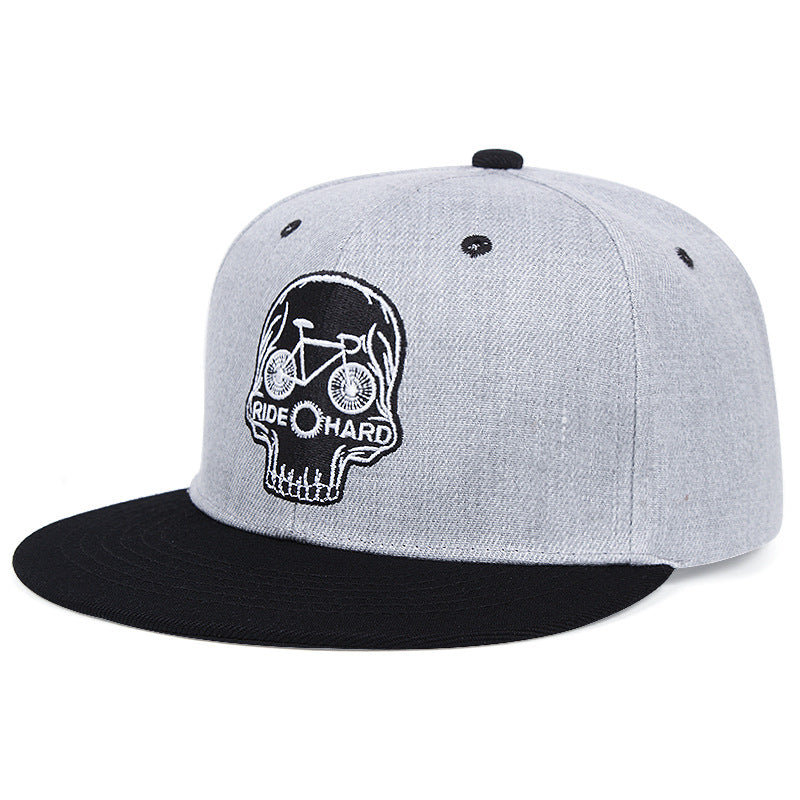 Skull Embroidery Baseball Cap Men's And Women's Embroidery cap