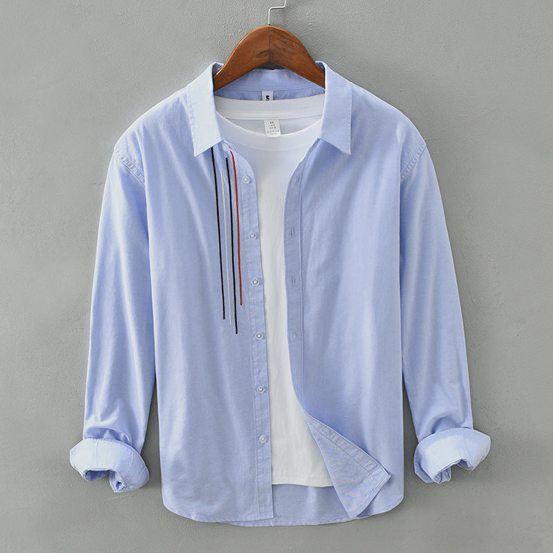 Casual Long-Sleeved Lapel Shirt