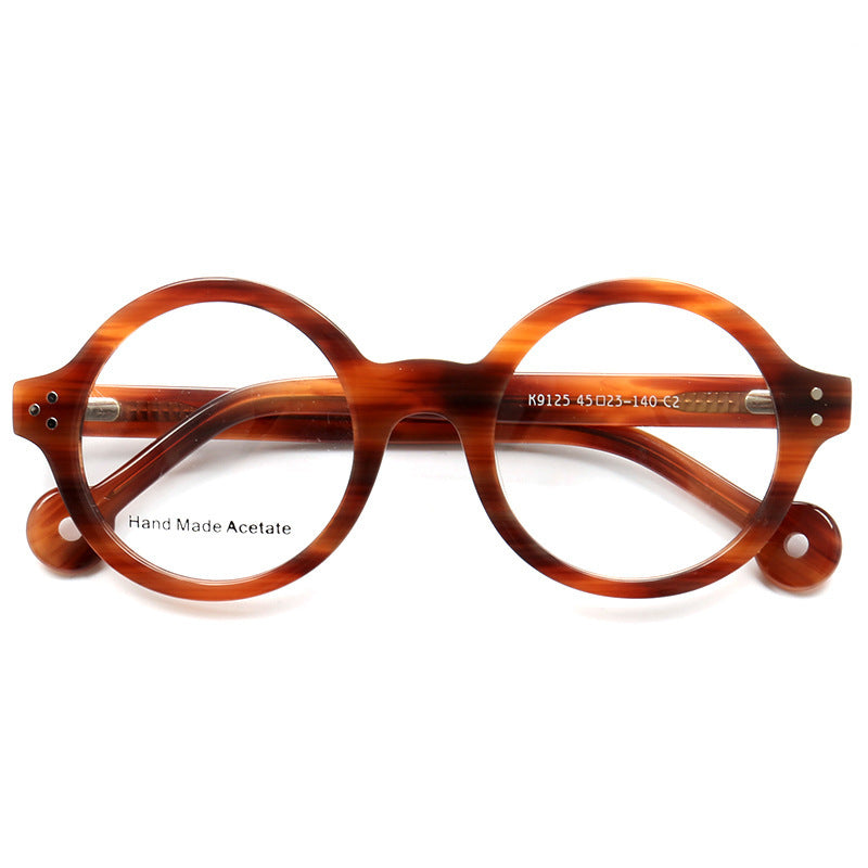 Fashion Personality Wood Stripe Glasses Frame